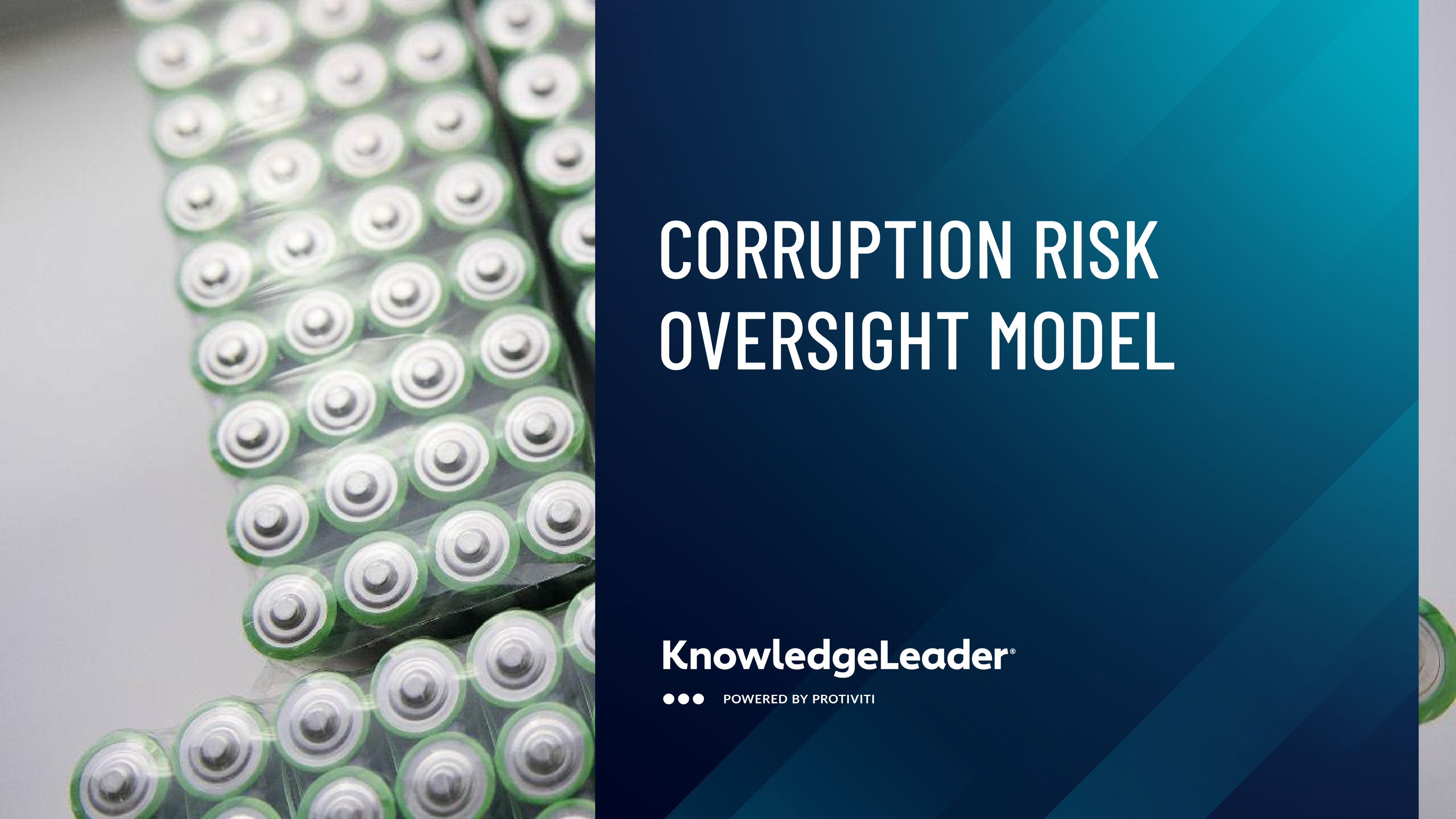 Corruption Risk Oversight Model