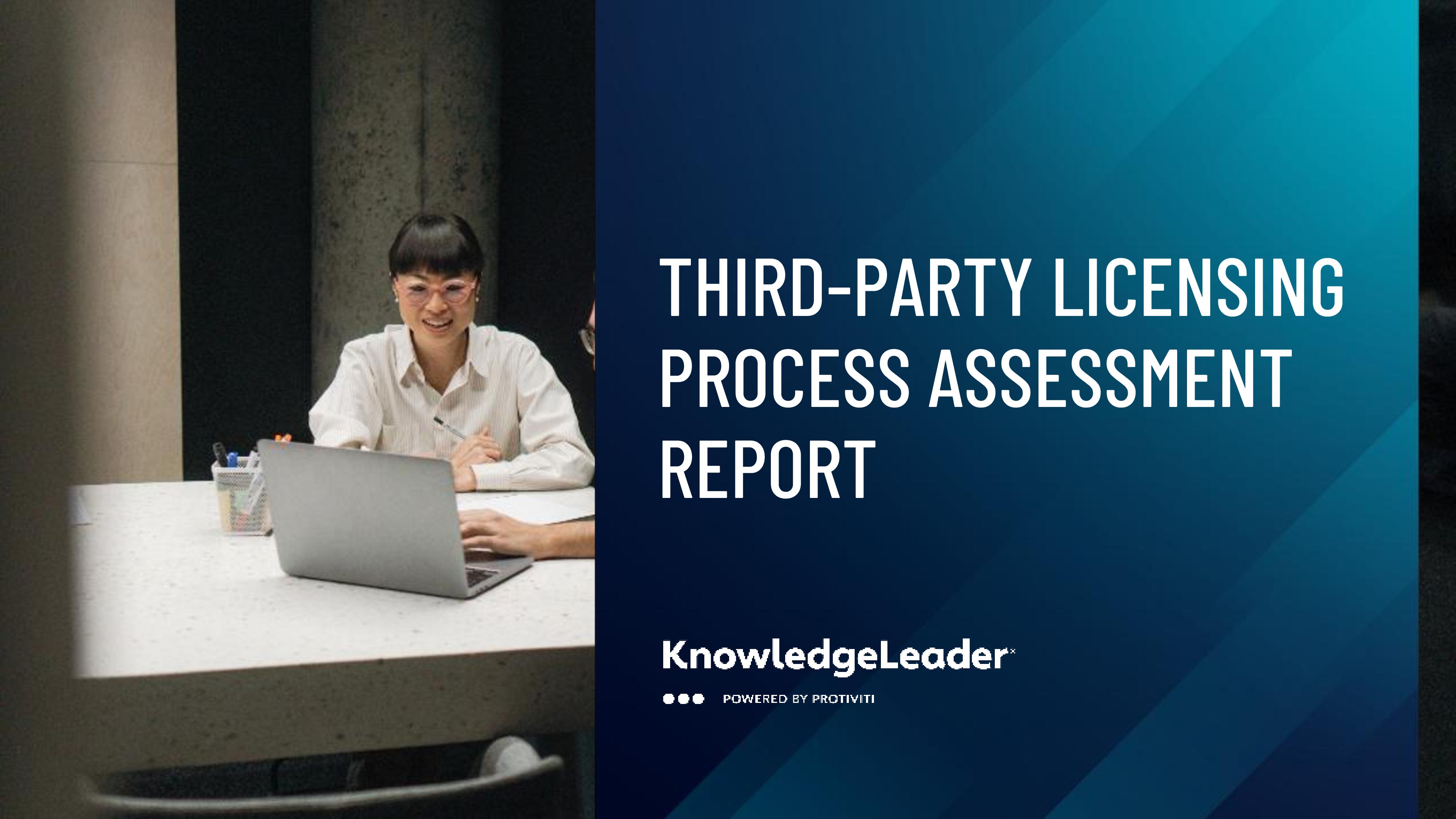 screenshot of the first page of Third-Party Licensing Process Assessment Report