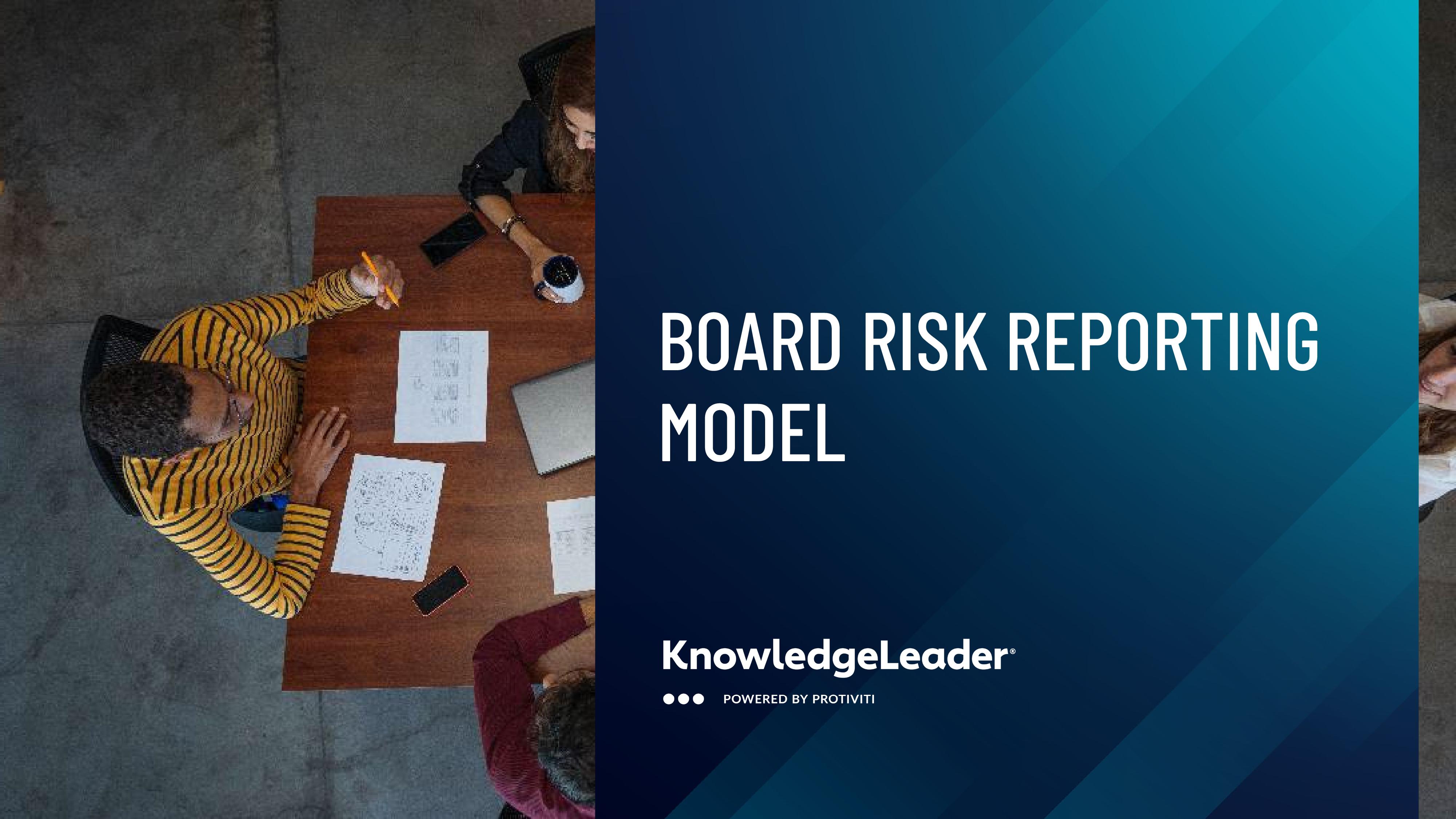 Board Risk Reporting Model