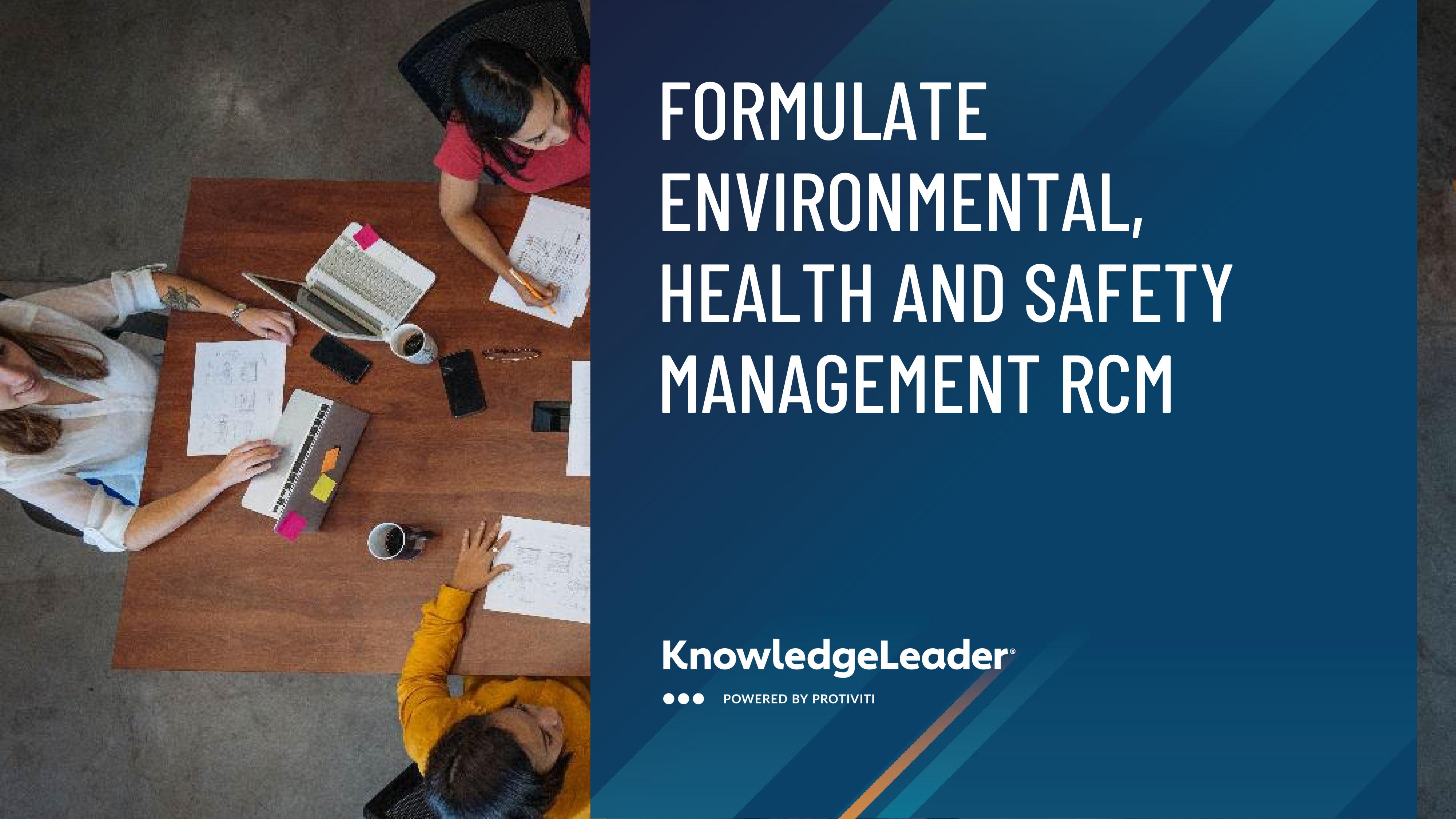 Formulate Environmental, Health and Safety Management RCM