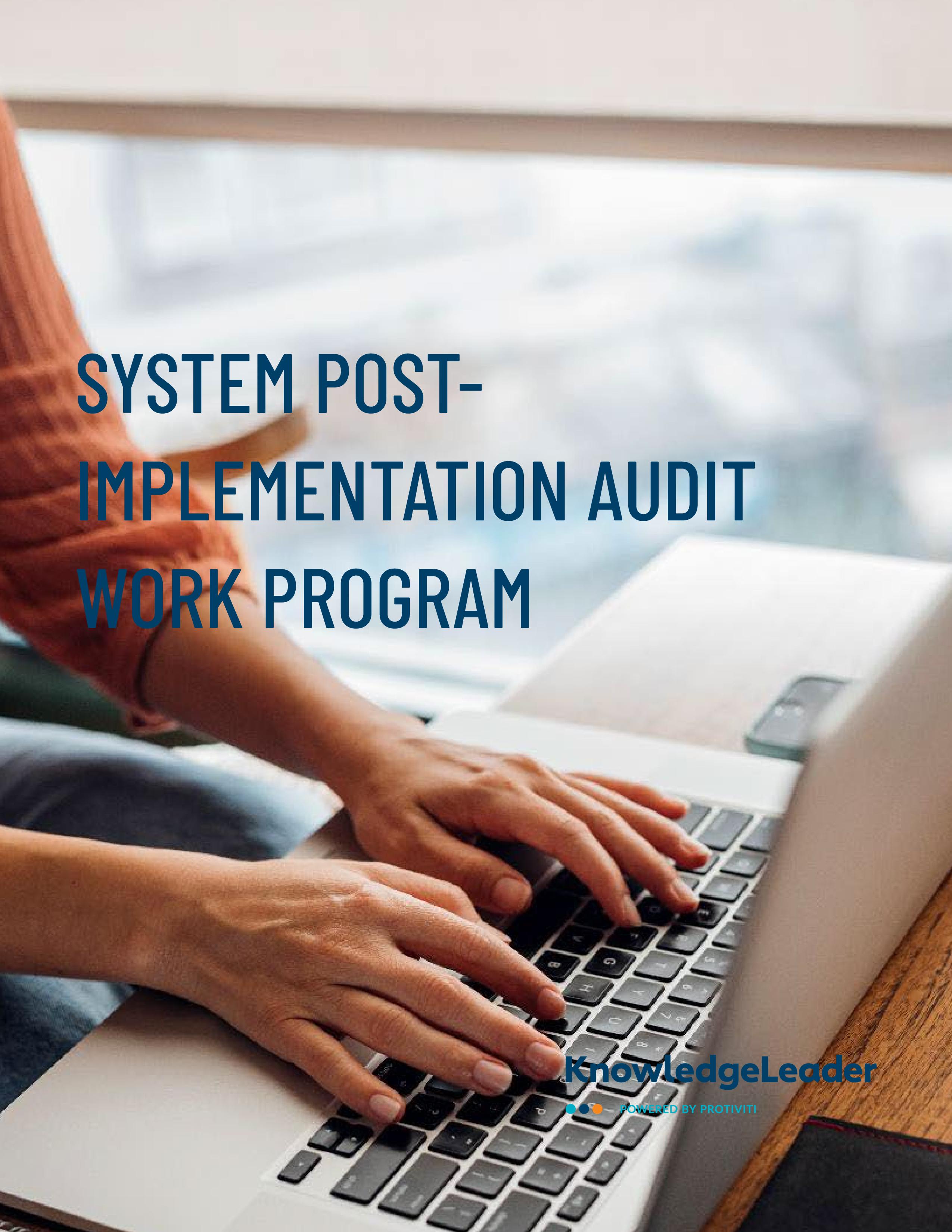 System Post-Implementation Audit Work Program