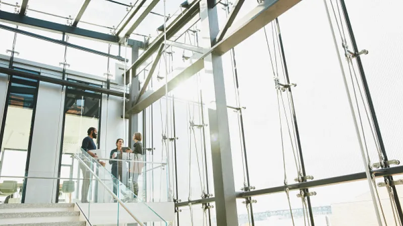 image of people talking