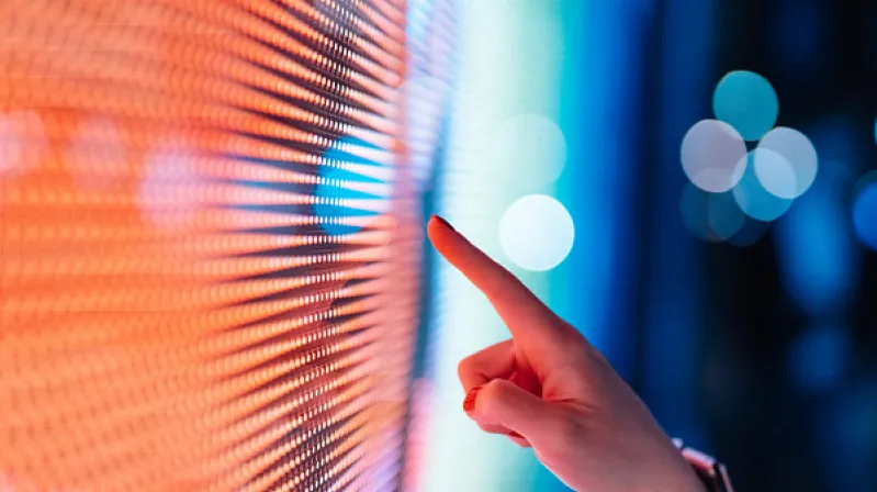 Image of Person and Screen