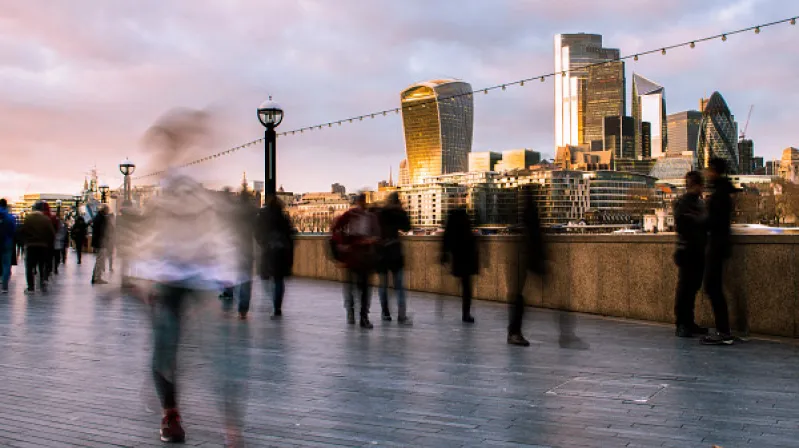 image of people on a bridge