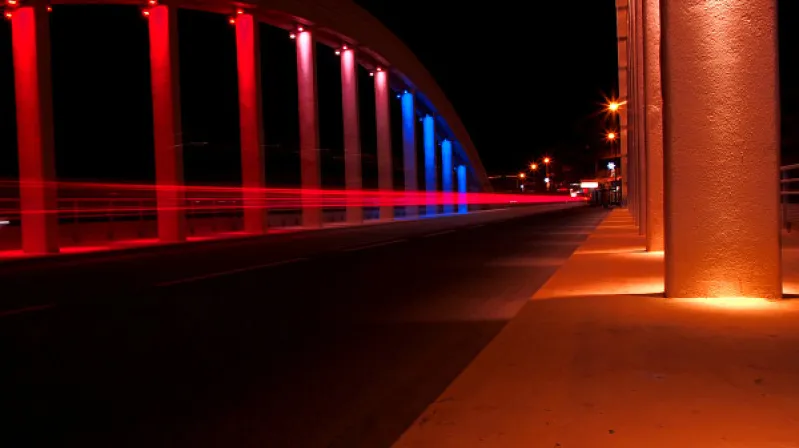image of street at night