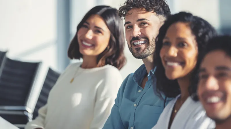 image of people sitting