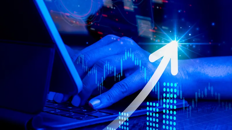 screenshot of the first page of Image of rising arrow