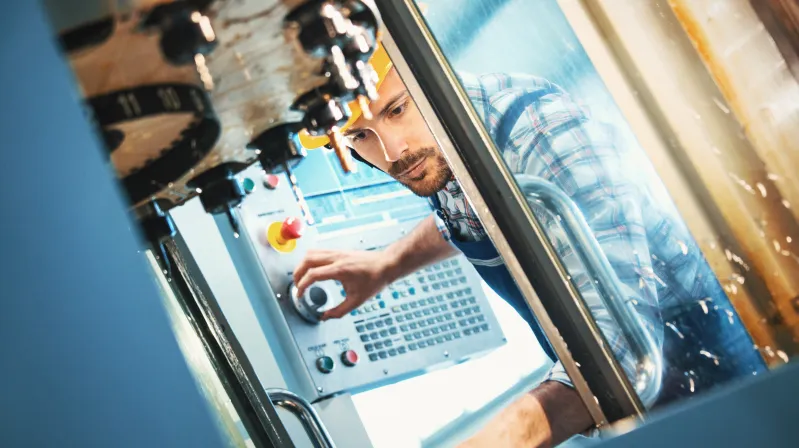 image of man working