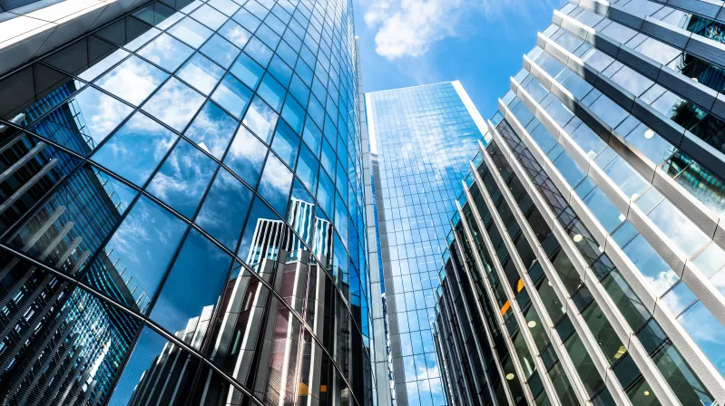 image of gray buildings