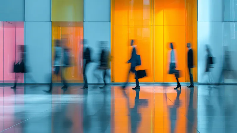 image of blurry people