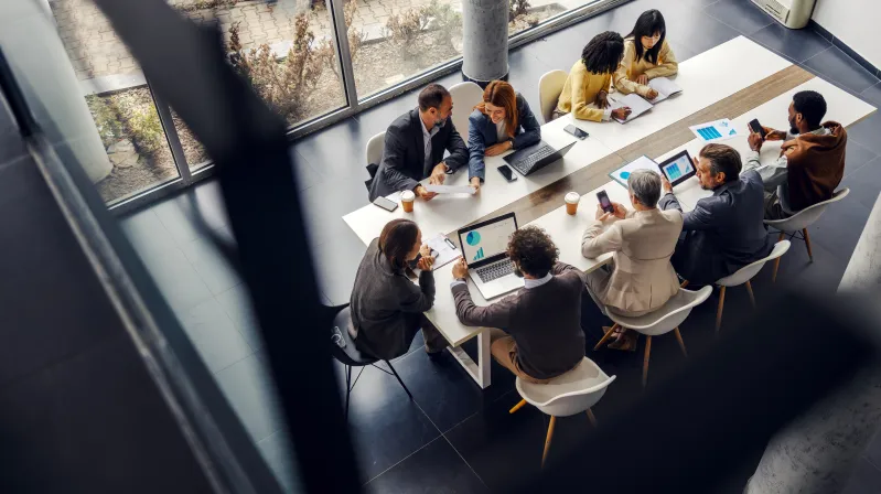 image of a group discussion