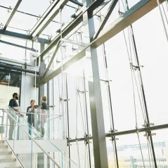 image of people talking