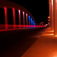 image of street at night