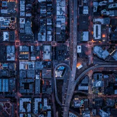 image of city from above