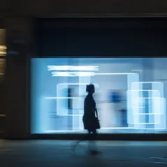 image of person walking