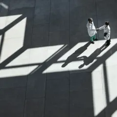 image of doctors in the window