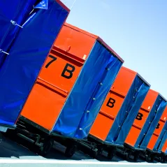 image of orange carts