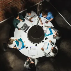 Image of a round table meeting