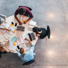 image of people sitting in a circle