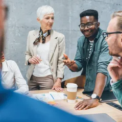 image of team meeting
