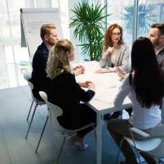 image of a small meeting