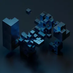 Image of neon puzzle boxes